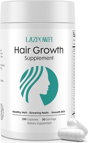 Hair Growth Products, Biotin 10000mcg, 30-in-1 with Vitamin A, B3, C, D, E, Calcium, Hair Growth Supplement, Supports Hair & Nails Natural Growth Vitamins, for Women & Men - 30 Servings in Saudi Arabia