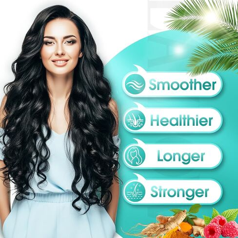 Hair Growth Products, Biotin 10000mcg, 30-in-1 with Vitamin A, B3, C, D, E, Calcium, Hair Growth Supplement, Supports Hair & Nails Natural Growth Vitamins, for Women & Men - 30 Servings in Saudi Arabia