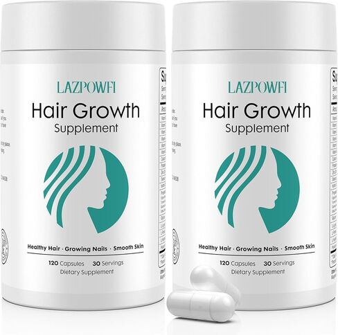 Hair Growth Products, Biotin 10000mcg, 30-in-1 with Vitamin A, B3, C, D, E, Calcium, Hair Growth Supplement, Supports Hair & Nails Natural Growth Vitamins, for Women & Men - 30 Servings in Saudi Arabia