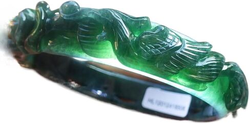 Certified Blue Green A JADE Jadeite Phoenix Bangle Bracelet 59mm 692228 AS in Saudi Arabia