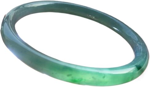 Certified Green A JADE Jadeite Round Circle Bangle Bracelet 65mm 201514 AS in Saudi Arabia
