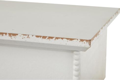 SOFE Rustic Wood Shelves for Wall - Shelf for Bedroom Bathroom Kitchen Small - White Scalloped Shelves - Bookshelf Storage Organizer - Plant Collectibles Display Shelving Wall Mounted in Saudi Arabia