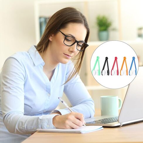 قطعة قماش محمولة لتنظيف النظارات، 5 عبوات مناديل ناعمة قابلة لإعادة الاستخدام لشاشات النظارات والاستخدام اليومي للتنظيف in Saudi Arabia