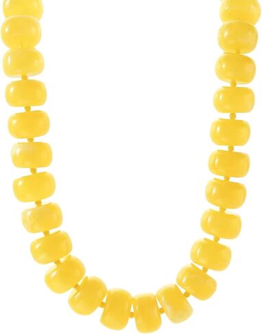 Miniature Semi-Precious Stone & Oversized Multi-Color Resin Bead Statement Necklace - 17"+3" Extender Chain Chunky Eye-Catching Beads | Bold Fashion Jewelry Gift for Women in Saudi Arabia