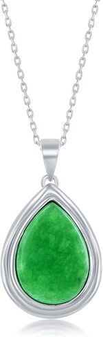 قلادات اليشم Beaux Bijoux للنساء من الفضة الإسترليني - قلادة التنين الصيني FU رمز الحظ الجيد - مجوهرات اليشم الأخضر - هدايا مجوهرات فريدة ذات مغزى للنساء in Saudi Arabia