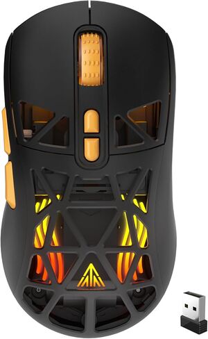 SM805 Lightweight Wireless Gaming Mouse,24000 DPI,Tri-Modes Connection,BT/Type-C Wired/2.4G Wireless Mouse Gaming with 2 Side Buttons, Engineering Grip Custom Mouse for Gamer,White in Kuwait