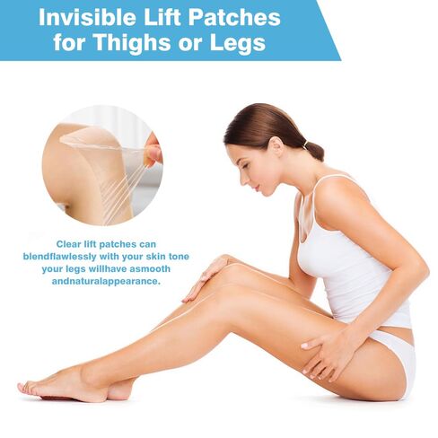 30 PCS Instant Lift Patch for Legs & Thighs - Clear Thigh Lift Tape for Loose Skin, Invisible Body Firming Tape for Smooth, Sweatproof All-Day Wear (15 Pairs) in Kuwait