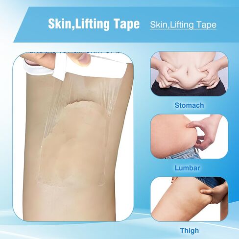 30 PCS Instant Lift Patch for Legs & Thighs - Clear Thigh Lift Tape for Loose Skin, Invisible Body Firming Tape for Smooth, Sweatproof All-Day Wear (15 Pairs) in Kuwait