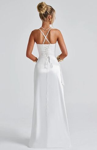 Satin Bridesmaid Dresses 2025 Prom Dress Pleated Spaghetti Straps Formal Evening Gowns with Slit in Saudi Arabia