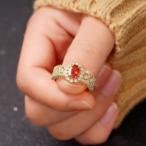 1pc Inlaid Zirconia Shiny Vintage Rings for Women Exquisite Light Luxury Rings Daily Life Dating Decor For Prom Party in Saudi Arabia