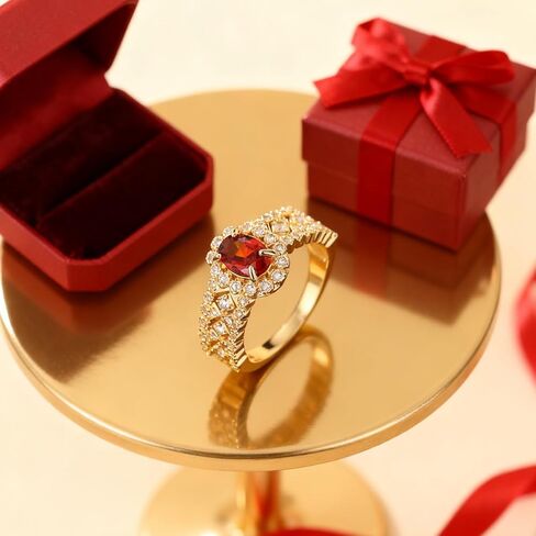1pc Inlaid Zirconia Shiny Vintage Rings for Women Exquisite Light Luxury Rings Daily Life Dating Decor For Prom Party in Saudi Arabia