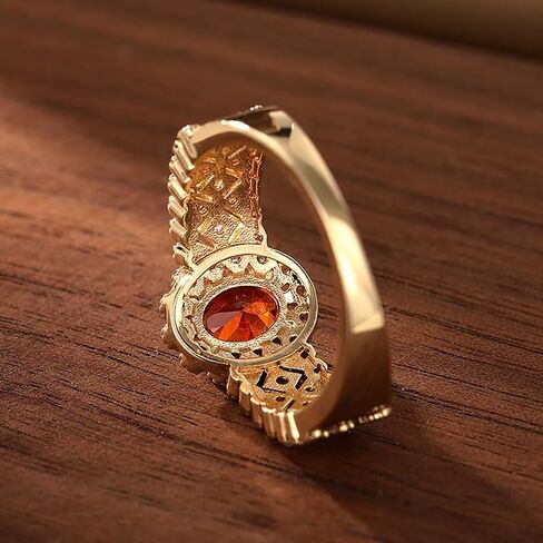 1pc Inlaid Zirconia Shiny Vintage Rings for Women Exquisite Light Luxury Rings Daily Life Dating Decor For Prom Party in Saudi Arabia