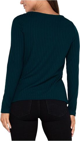 Liverpool Womens Petite Long Sleeve Boat Neck Knit Top in Saudi Arabia