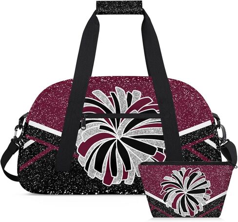 Cheerleading Dance Bag for Women Cheer Team Sport Gym Makeup Cosmetic Bag 2 Pcs Set in Saudi Arabia