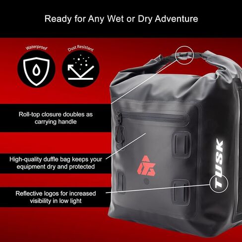 TUSK Dry Duffel Bag Small (22 Liters) Black in Saudi Arabia