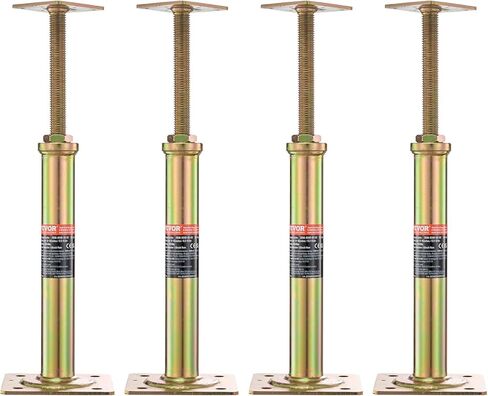 VEVOR المسمار جاك آخر، 13.2 "-18.7" نطاق الارتفاع، 4 "× 4" جاك الشاطئ قابل للتعديل، 24700 رطل الحمولة القصوى، القطب جاك البيت المؤقت للتسوية، ورفع الطابق الزحف الطابق السفلي شعاع الشاطئ in Kuwait