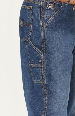 بنطال جينز Cinch للرجال باللون الأزرق Vintage Label Utility Fit مدبب - Mb90434002 Ind in Kuwait