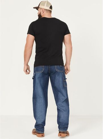بنطال جينز Cinch للرجال باللون الأزرق Vintage Label Utility Fit مدبب - Mb90434002 Ind in Kuwait