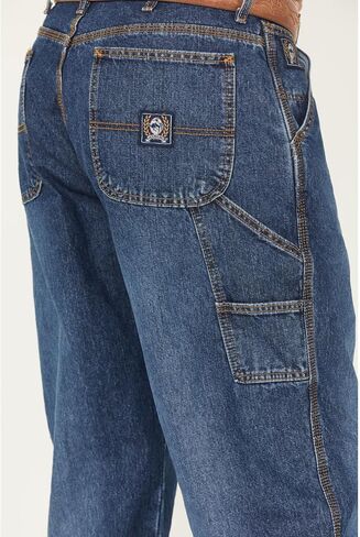 بنطال جينز Cinch للرجال باللون الأزرق Vintage Label Utility Fit مدبب - Mb90434002 Ind in Kuwait