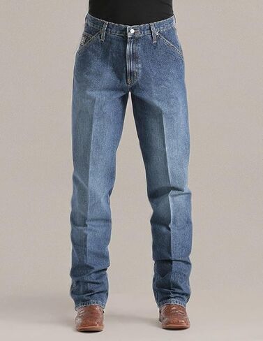 بنطال جينز Cinch للرجال باللون الأزرق Vintage Label Utility Fit مدبب - Mb90434002 Ind in Kuwait