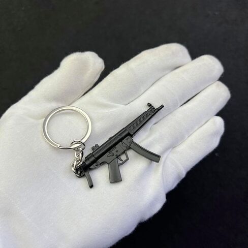 7cm 3D Mini MP5 رشاش نموذج سلسلة المفاتيح قلادة مجموعة in Kuwait