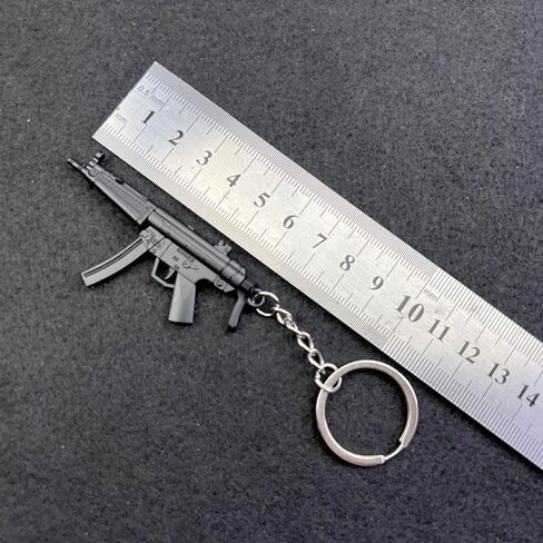 7cm 3D Mini MP5 رشاش نموذج سلسلة المفاتيح قلادة مجموعة in Kuwait