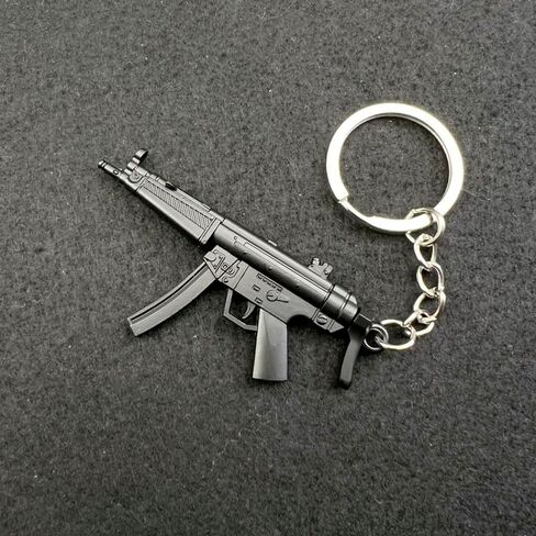7cm 3D Mini MP5 رشاش نموذج سلسلة المفاتيح قلادة مجموعة in Kuwait