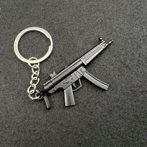 7cm 3D Mini MP5 رشاش نموذج سلسلة المفاتيح قلادة مجموعة in Kuwait