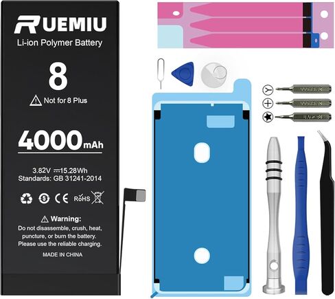 4950mAh Battery for iPhone 6 Plus,Upgraded High Capacity fit for iPhone 6 Plus A1522 A1524 A1593 with Complete Repair Tool Kits in Saudi Arabia