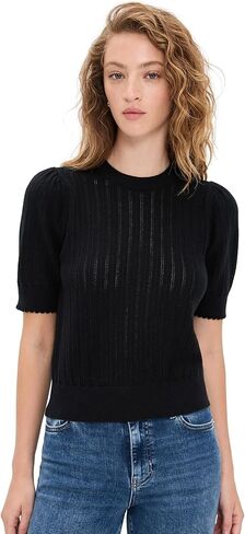 FRAME Women's The Ladder Cashmere Pointelle Sweater in Saudi Arabia