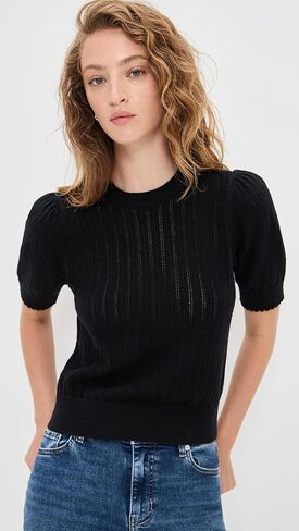 FRAME Women's The Ladder Cashmere Pointelle Sweater in Saudi Arabia