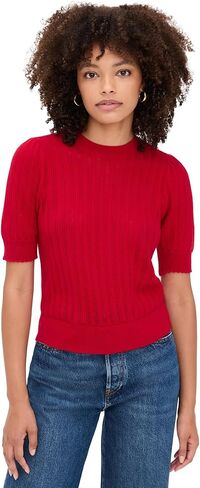 FRAME Women's The Ladder Cashmere Pointelle Sweater in Saudi Arabia