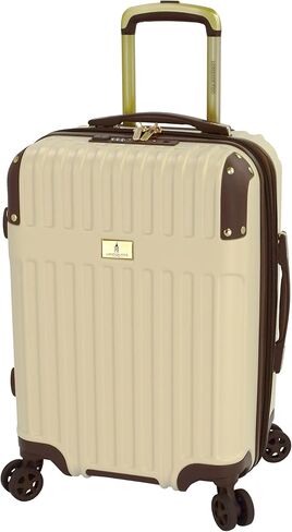 LONDON FOG Brentwood III 20" Expandable Spinner Carry-on, Creme in Saudi Arabia