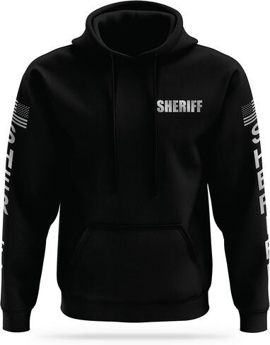 SHERIFF Reflective Utility Hoodie - High Visibility Safety Apparel - 100% Polyester for Odor Free Quick Dry Comfort. in Saudi Arabia