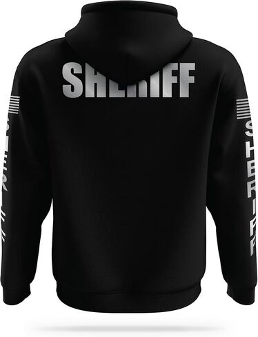 SHERIFF Reflective Utility Hoodie - High Visibility Safety Apparel - 100% Polyester for Odor Free Quick Dry Comfort. in Saudi Arabia