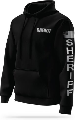 SHERIFF Reflective Utility Hoodie - High Visibility Safety Apparel - 100% Polyester for Odor Free Quick Dry Comfort. in Saudi Arabia