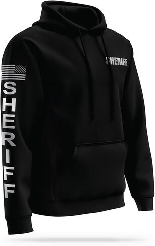 SHERIFF Reflective Utility Hoodie - High Visibility Safety Apparel - 100% Polyester for Odor Free Quick Dry Comfort. in Saudi Arabia
