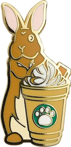 Rabbit Bunny Guinea Pig Teacup Coffee Cafe Cute Enamel Pins Set For Jackets Backpack Shirt Lapel Button Badges Pins Aesthetic Brooch For Women Fashion Jewelry in Saudi Arabia