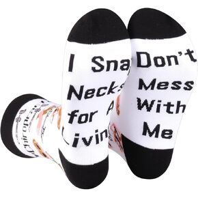 PXTIDY 2 Pairs Chiropractic Socks Chiropractor Gifts Massage Therapist Gifts Don't Mess with Me I Snap Necks for A Living in Saudi Arabia