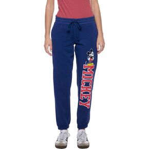 Disney Womens Joggers Sweatpant Mickey Mouse Stitch Lounge Fleece Pant in Saudi Arabia