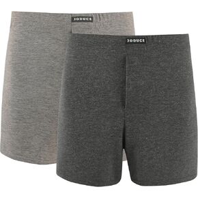 JODUCE 2 Pack Men's Merino Wool Boxer Briefs, Breathable Soft Loose Moisture Wicking Tagless with Elastic Waistband in Saudi Arabia