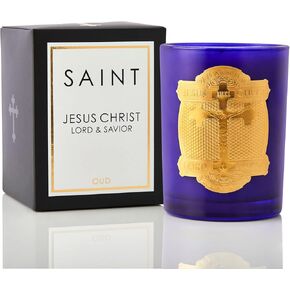 SAINT Padre Pio Scented Candle with Prayer and Prayer Coin, Saint of Healing and Italy, Soy Coconut Aromatherapy Candle with 80 Hour Burn Time, Special Edition in Saudi Arabia
