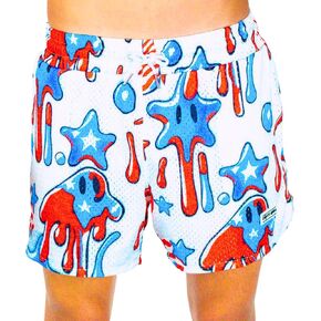 Dirty Mids Original MVRK Mesh Shorts – Double-Layer Comfort, Zippered Pockets, All-Over Print, XXS to XL in Kuwait