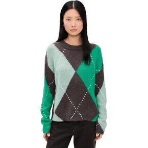 Little Lies Women's Argyle Sweater in Kuwait