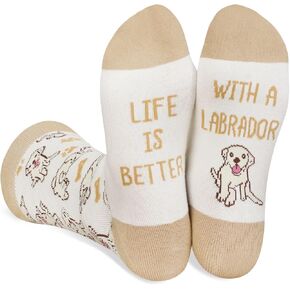 InnoBeta Labrador Retriever Gifts for Women & Men, Gifts for Dog Mom Dog Dad on Birthday & Christmas, One Size Crew Socks in Saudi Arabia