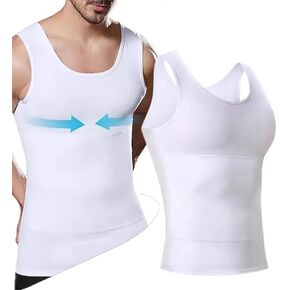 Compression Shirt Men - Compression Tank Top Men, Shaperluv Tank 2.0 Mens,Tummy Control & Back Support 4D Stretch in Saudi Arabia