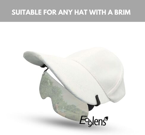 Hat Visors Clips Cap Clip on Photochromic Sunglasses Rimless Anti-Glare UV Protection Outdoors in Saudi Arabia