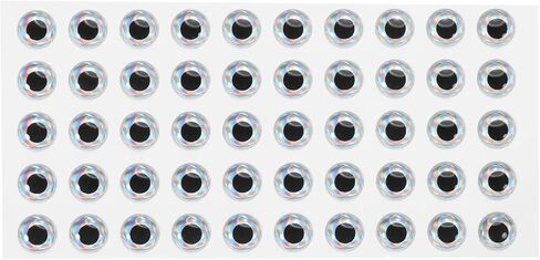 PATIKIL Fishing Lure 3D Eyes 12mm, 100Pcs Waterproof Artificial Fish Eye Fly Tying Lures Crafts Tackle Accessory for Fishing Baits DIY, Silver Tone in Kuwait