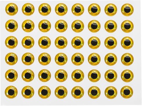 PATIKIL Fishing Lure 3D Eyes 12mm, 100Pcs Waterproof Artificial Fish Eye Fly Tying Lures Crafts Tackle Accessory for Fishing Baits DIY, Silver Tone in Kuwait