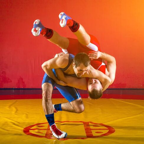 6 Pairs Socks for Wrestling Men's Wrestling Crew Socks Wrestle Sports Lovers Novelty Gifts for Christmas in Saudi Arabia